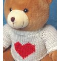 White Sweater w/ Red Heart for Stuffed Animal (Large)